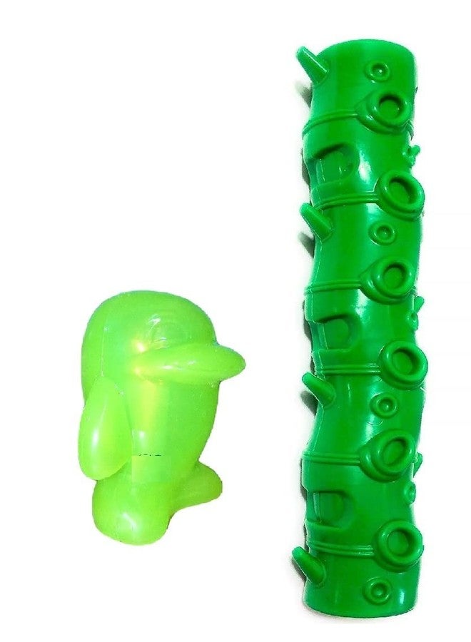 Pet Believe Non-Toxic Rubber Dumbbell Shaped Chew Toy for Dogs & Puppies - Pack of 1 (Color May Vary) - Image 1